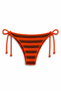 Briefs to tie striped orange and brown