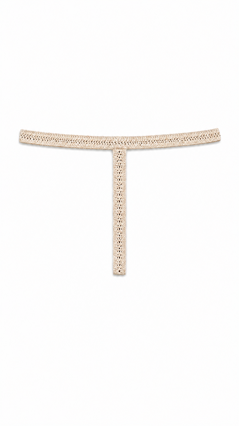 Thong T back beige