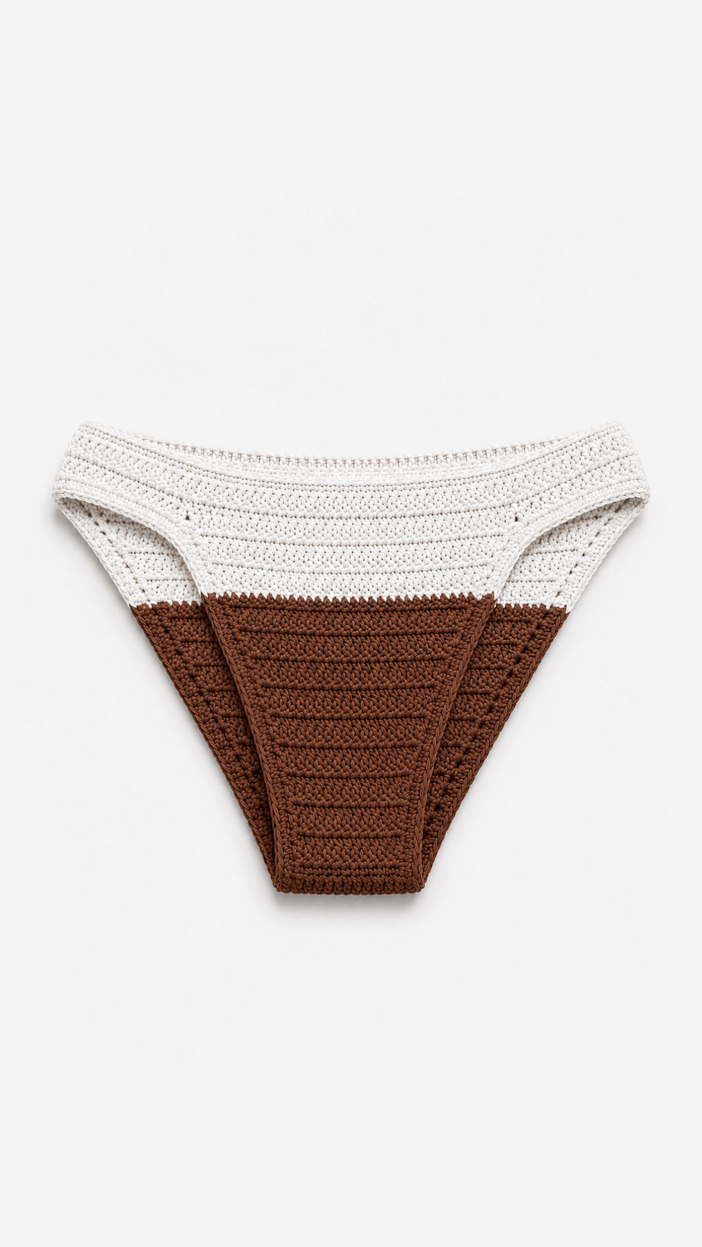 BRIEFS BI COLOR WHITE AND BROWN