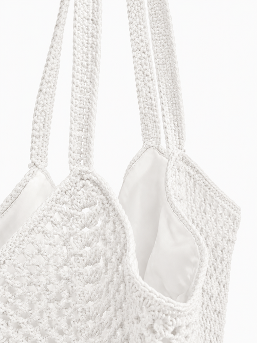 Beach bag white