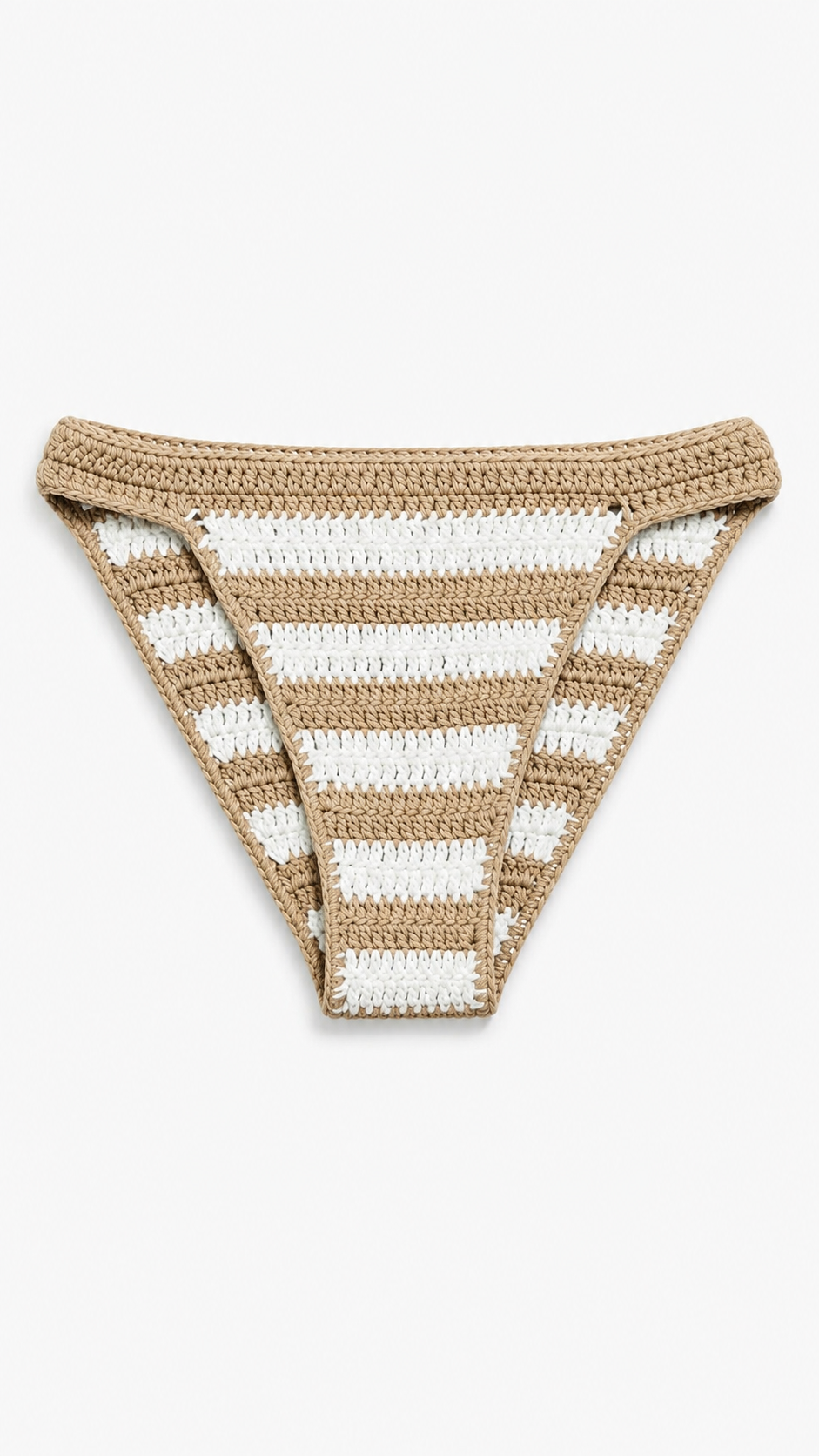 Briefs striped beige & white