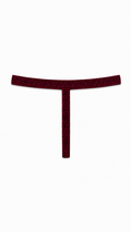 Thong T back dark brown
