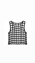 Tank top openwork black